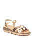 Фото #2 товара Women's Low Wedge Strappy Sandals By