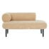 Sofa DKD Home Decor Black Beige Metal Scandi 127,5 x 73,5 x 64 cm