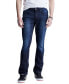 ფოტო #1 პროდუქტის Men's Ash Slim-Fit Fleece Jeans in Sanded Wash