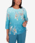 ფოტო #1 პროდუქტის Petite Sedona Sky Ombre Bird Beaded Neck Top