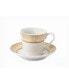 Фото #2 товара 12 Piece 2oz Espresso Cup and Saucer Set, Service for 6