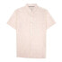 HAPPY BAY Pure linen life is rosy short sleeve shirt