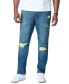ფოტო #1 პროდუქტის Big & Tall by KingSize Athletic Fit Side Elastic 5-Pocket Jeans