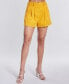 Women's Pleated High Rise Shorts