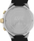 ფოტო #5 პროდუქტის UFC Men's King Analog Black Silicone Watch, 45mm