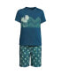 ფოტო #1 პროდუქტის Big Boys Short Sleeve Tee and Shorts Pajama Set