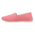 TOMS Alpargata Slip On Womens Pink Flats Casual 10018786T