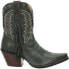 Durango Crush Snip Toe Cowboy Booties Womens Black, Blue Casual Boots DRD0431