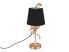 Ausgefallene Tischlampe Gold Schwarz