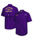 Men's Purple LSU Tigers Bonehead Button-Up Shirt