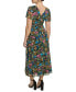 Фото #2 товара Women's Floral-Print A-Line Dress