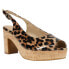 Фото #2 товара VANELi Garlyn Leopard Sling Back Womens Brown Casual Sandals 308826