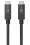 Фото #1 товара Wentronic 49254 - 1 m - USB C - USB C - USB 3.2 Gen 2 (3.1 Gen 2) - 20000 Mbit/s - Black