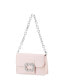 Women's Baguette Bag with Crystal Buckle Handbag