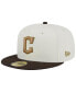 ფოტო #4 პროდუქტის Men's White, Brown Cleveland Guardians 2019 MLB All-Star Game 59FIFTY Fitted Hat