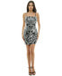 ფოტო #1 პროდუქტის Juniors' Tie-Back Sequin Mini Dress