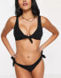 & Other Stories triangle bikini top in black