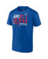 ფოტო #2 პროდუქტის Men's Royal Buffalo Bills 2023 AFC East Division Champions Conquer T-shirt