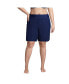 Plus Size 9" Quick Dry Modest Swim Shorts with Panty