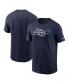 Фото #2 товара Men's Navy Tennessee Titans Essential Local Phrase T-shirt