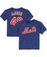 ფოტო #1 პროდუქტის Toddler Boys Jacob Degrom Royal New York Mets Player Name and Number T-shirt