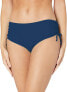 Фото #1 товара Catalina Womens 183889 Side Ties, Adjustable Navy Bikini Bottoms Swimwear Size S