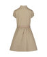 ფოტო #2 პროდუქტის Big Girls Uniform Belted Poplin Shirt Dress