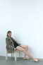 Фото #7 товара Сандалии кожаные со скрещенными деталями на плоской подошве ZARA