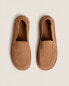 Фото #4 товара Topstitched leather babouche slippers