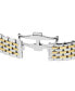 Women's Swiss Florence Classic Diamond (1/20 ct. t.w.) Two-Tone Stainless Steel Bracelet Watch 38mm