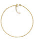 ფოტო #1 პროდუქტის Giani Bernini Twist Link Chain Ankle Bracelet in 18k Gold-Plated Sterling Silver, Created for Macy's