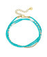 ფოტო #1 პროდუქტის Turquoise and White Beads Wrap Bracelet or Necklace