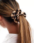 ASOS DESIGN hair scrunchie in leopard print