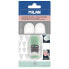 Фото #1 товара MILAN Blister Pack Eraser With Pencil Sharpener Capsule Silver+2 Spare Erasers