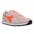 Diadora Camaro Wn Lace Up Womens Grey, Orange Sneakers Casual Shoes 176564-C884