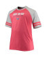 Фото #3 товара Men's Heathered Red Washington Capitals Big and Tall Raglan T-shirt