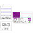 Фото #2 товара LIDERPAPEL Lined paper sheet n2 75x125 mm 180g/m2 pack of 100 units