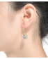 ფოტო #2 პროდუქტის Sterling Silver Cubic Zirconia Pear Drop Earrings