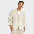 Фото #1 товара Men's Shawl Collared Sweater Cardigan - Goodfellow & Co Cream S