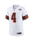 Фото #3 товара Men's Deshaun Watson White Cleveland Browns Alternate Game Jersey