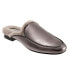 Trotters Ginette T2159-043 Womens Gray Leather Slip On Mule Sandals Shoes