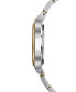 ფოტო #2 პროდუქტის Women's Rubaiyat Diamond (1/4 ct. t.w.) Two-Tone Stainless Steel Bracelet Watch 35mm