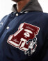 Фото #4 товара Aape By A Bathing Ape college varsity jacket in navy