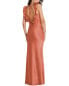 Фото #2 товара Social Ruffle Trimmed Open-Back Maxi Slip Dress Women's M