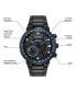 ფოტო #7 პროდუქტის Eco-Drive Men's Satellite Wave GPS Black-Tone Stainless Steel Bracelet Watch 44mm