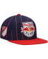 Фото #1 товара Men's Navy New York Red Bulls Team Pin Snapback Hat