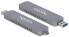 Delock 42616 - SSD enclosure - M.2 - M.2 - 10 Gbit/s - USB connectivity - Silver