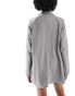 Фото #4 товара Pieces Tall oversized longline blazer in grey