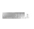 Cherry DW 9100 SLIM - RF Wireless + Bluetooth - AZERTY - Silver - Mouse included