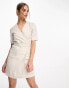 Фото #4 товара & Other Stories linen mini blazer dress in beige